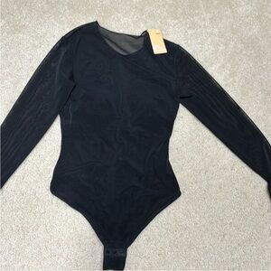 NWOT Popilush Elegant Black Bodysuit